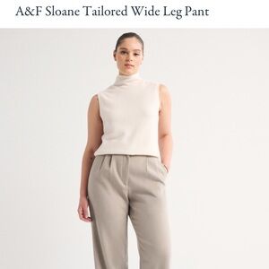 Curve Love Abercrombie & Fitch Sloan Tailored Wide Leg Pant